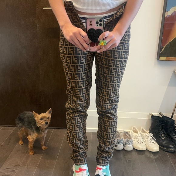 Vintage Fendi Jeans FF Zucca Monogram Pants - Picture 7 of 7